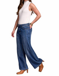Tribal - Audrey Pleated Wide Leg Jeans