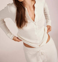 Bobi - Skinny Mixed Rib Henley
