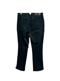 SPRWMN Pre-loved Women's Classic Ankle Flare Jeans in black - women's jeans - detail view