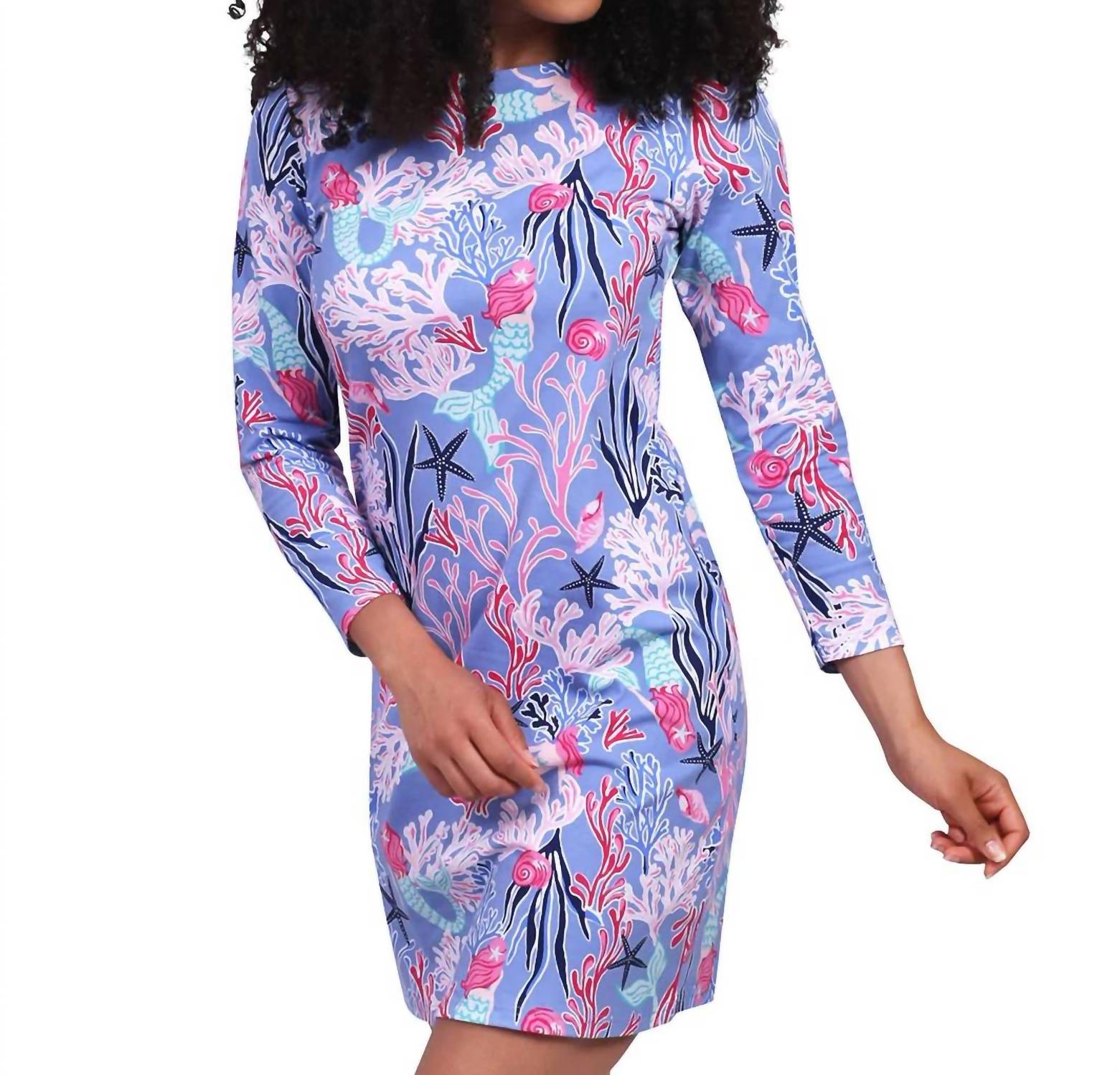Ana Clare - Ava Under the Sea Mermaid Long Sleeve Dress