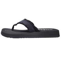 Very G - Women's Encore Frayed Top Fashion Flip Flop Sandal