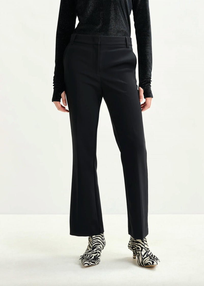 ESSENTIEL ANTWERP Ibell Rhinestone Tap Pants in black - women's pants