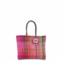 Maria Victoria - Women's Handwoven Recycled Plastic Small Tote Bag