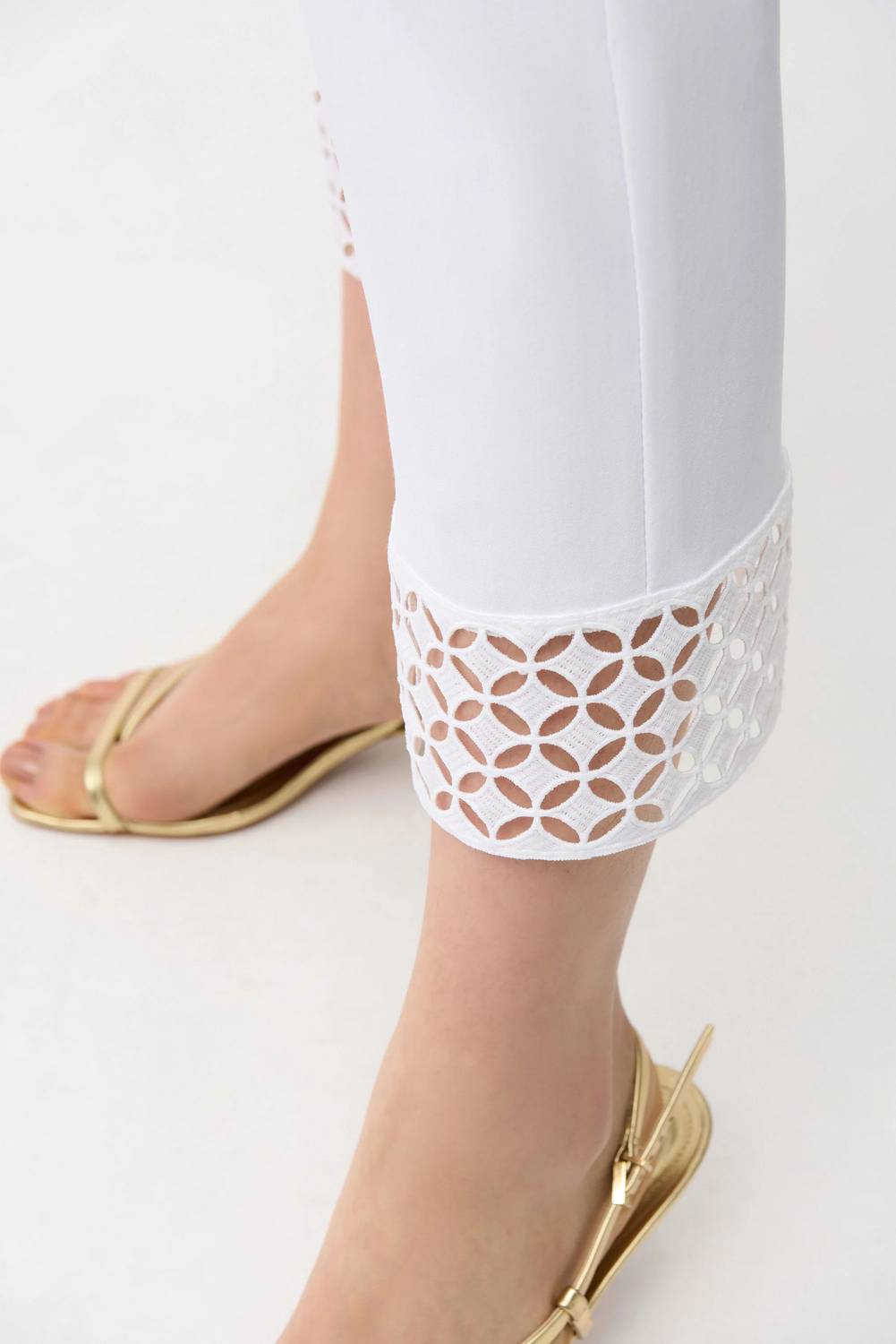 Joseph Ribkoff - Millennium Crop Pants with Guipure Detail