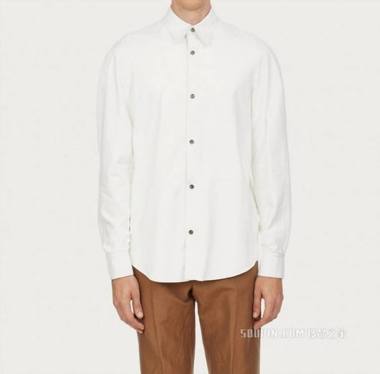 Salvatore Ferragamo - Napa Leather Shirt