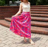 Davi & Dani - Floral Dreams Ruffle Maxi Skirt