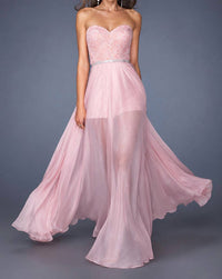 La Femme - Strapless Prom Dress