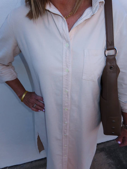 Starkx - Pearl Corduroy Shirt Dress