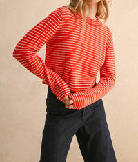 Miou Muse - Striped Sweater Top
