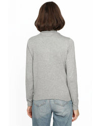 Minnie Rose - Cotton Cashmere Turtleneck Sweater
