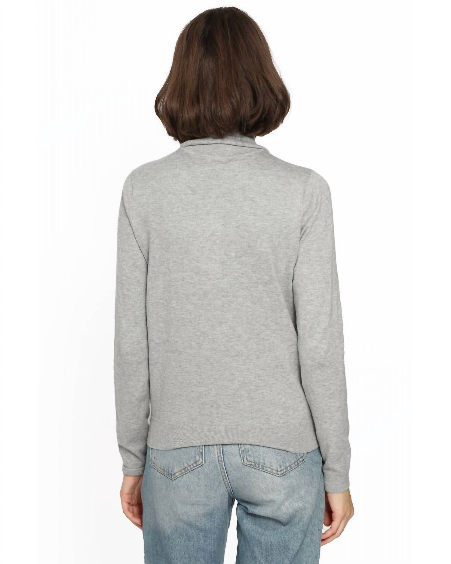 Minnie Rose - Cotton Cashmere Turtleneck Sweater