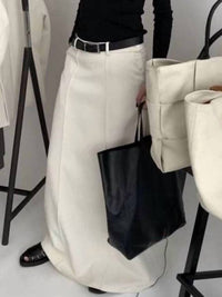 Uzwholesale - Chic Solid Color H-line Skirt