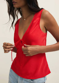 Z Supply - Luana V Neck Satin Top
