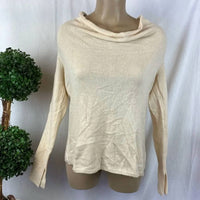 Halston Heritage - Long Sleeve Drape Neck Cashmere Sweater