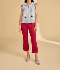 Fdj - Pull-on Boot Crop Denim Pants