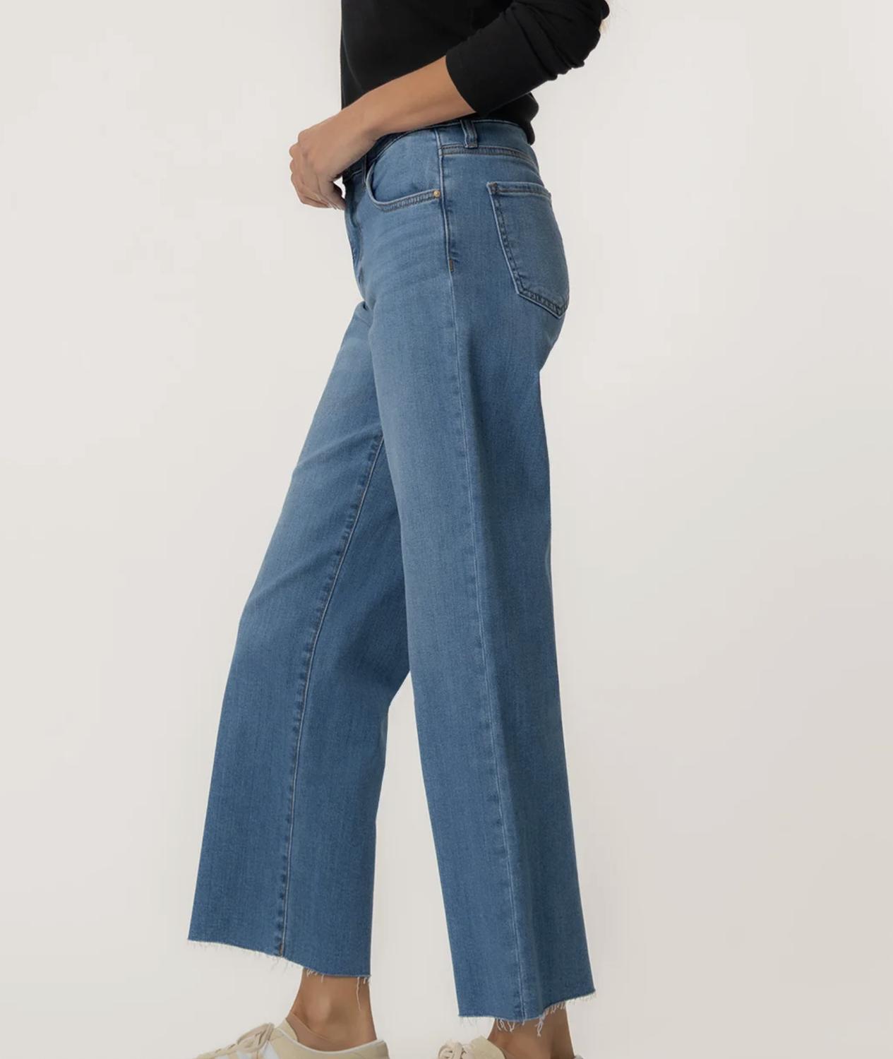 KUT FROM THE KLOTH Charlotte High Rise Wide Leg Jeans in soaring - women's jeans - alternate view