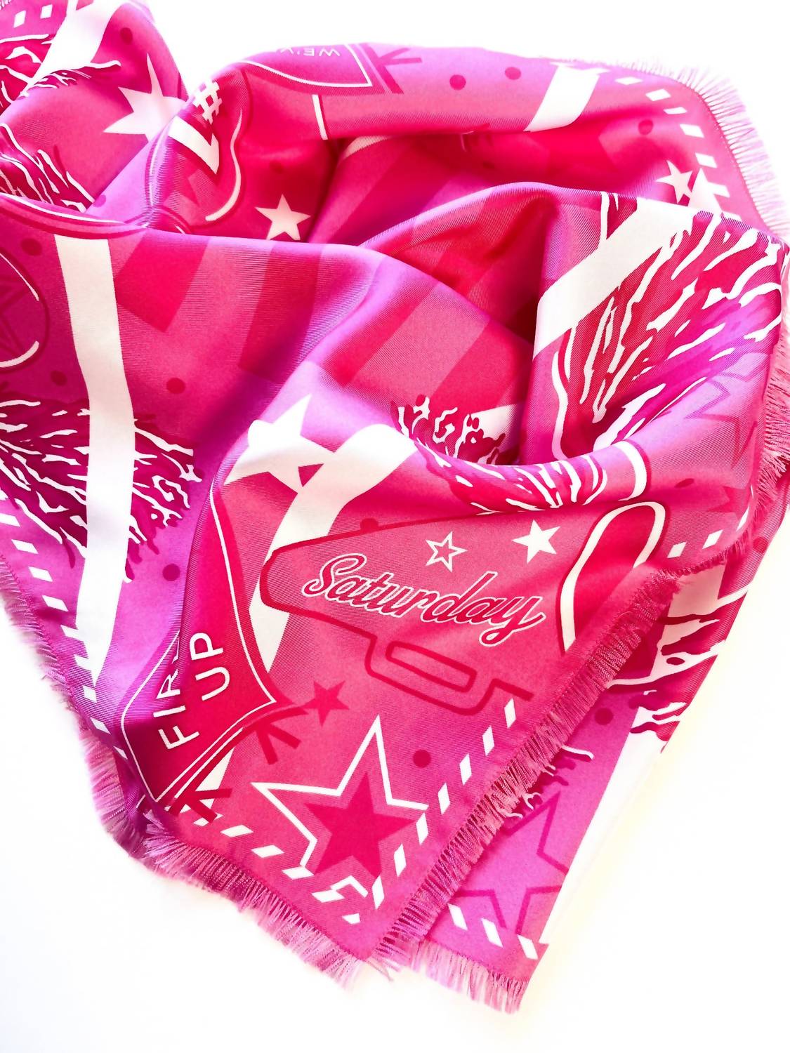 Saturday Silks - Women's Fringed Spirit Scarf