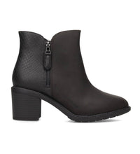 Clarks Women's Scene Zip Ankle Boot in black combi - women's shoe