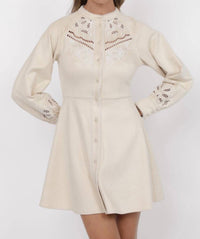 Sage The Label - Far West Embroidered Yoke Dress