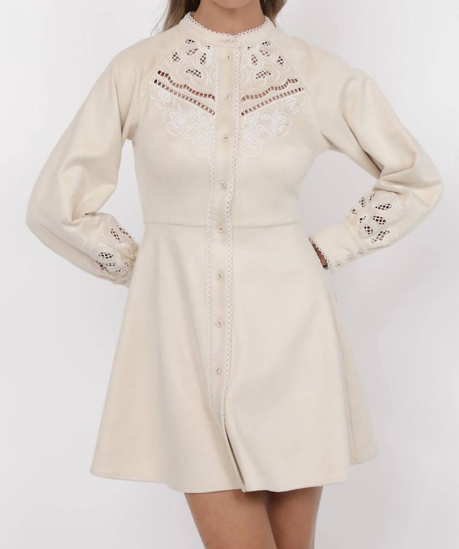 Sage The Label - Far West Embroidered Yoke Dress