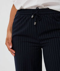 Esqualo - Tirza Drawstring Pinstripe Trousers