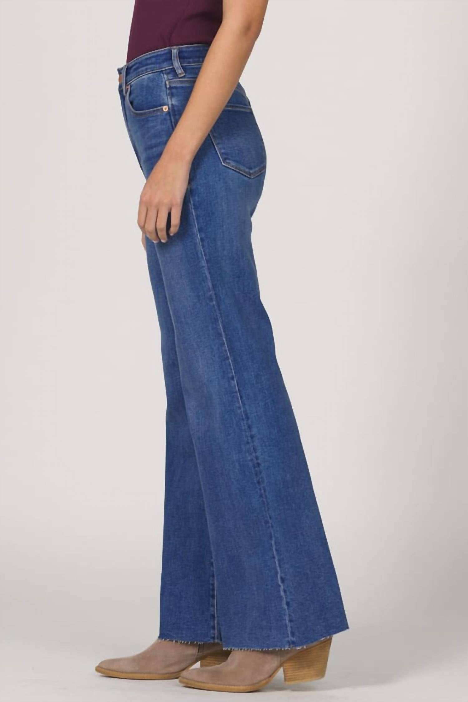 DEAR JOHN DENIM Fiona Wide Leg Jean in midtown - women's jeans - alternate view