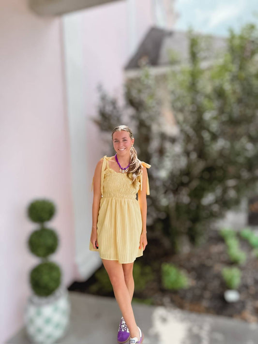 Needii - Sunshine Striped Mini Dress