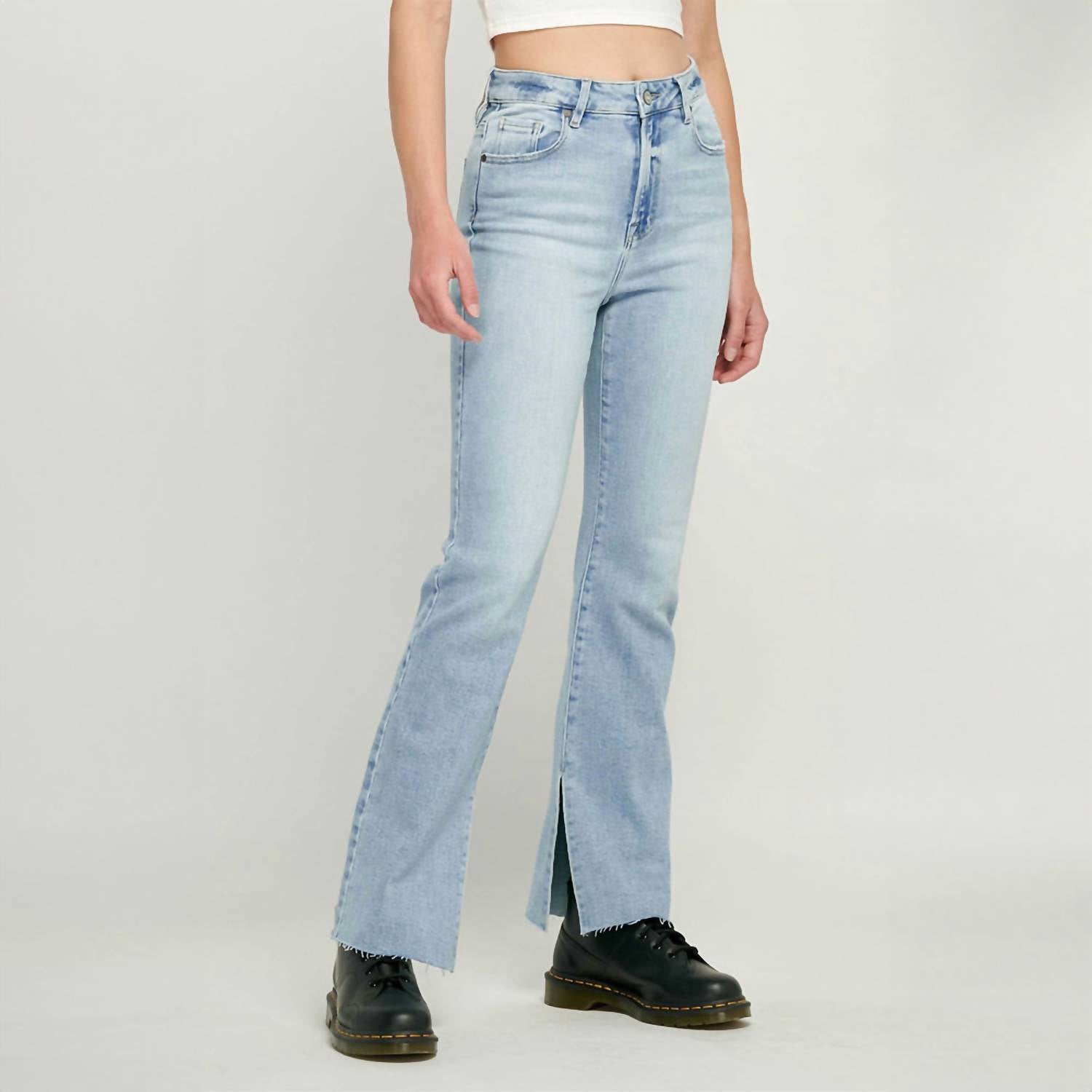 Hidden - Ryan High Rise Bootcut With Slit Jeans