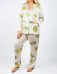 Isayes - Lemon Pajama Set - Plus
