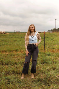 2Flyco - Buckle Up Buttercup Crop Tank