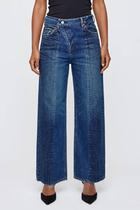 Moussy - Tioga Belt Design Straight Jeans