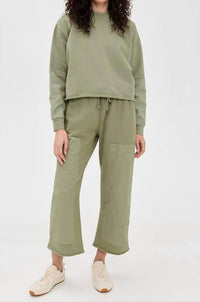Frank & Eileen Anna Long Sleeve Capelet Sweatshirt in caper - women's top - view 4