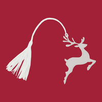 Creative Gifts International - Reindeer Ornament with White Tassel