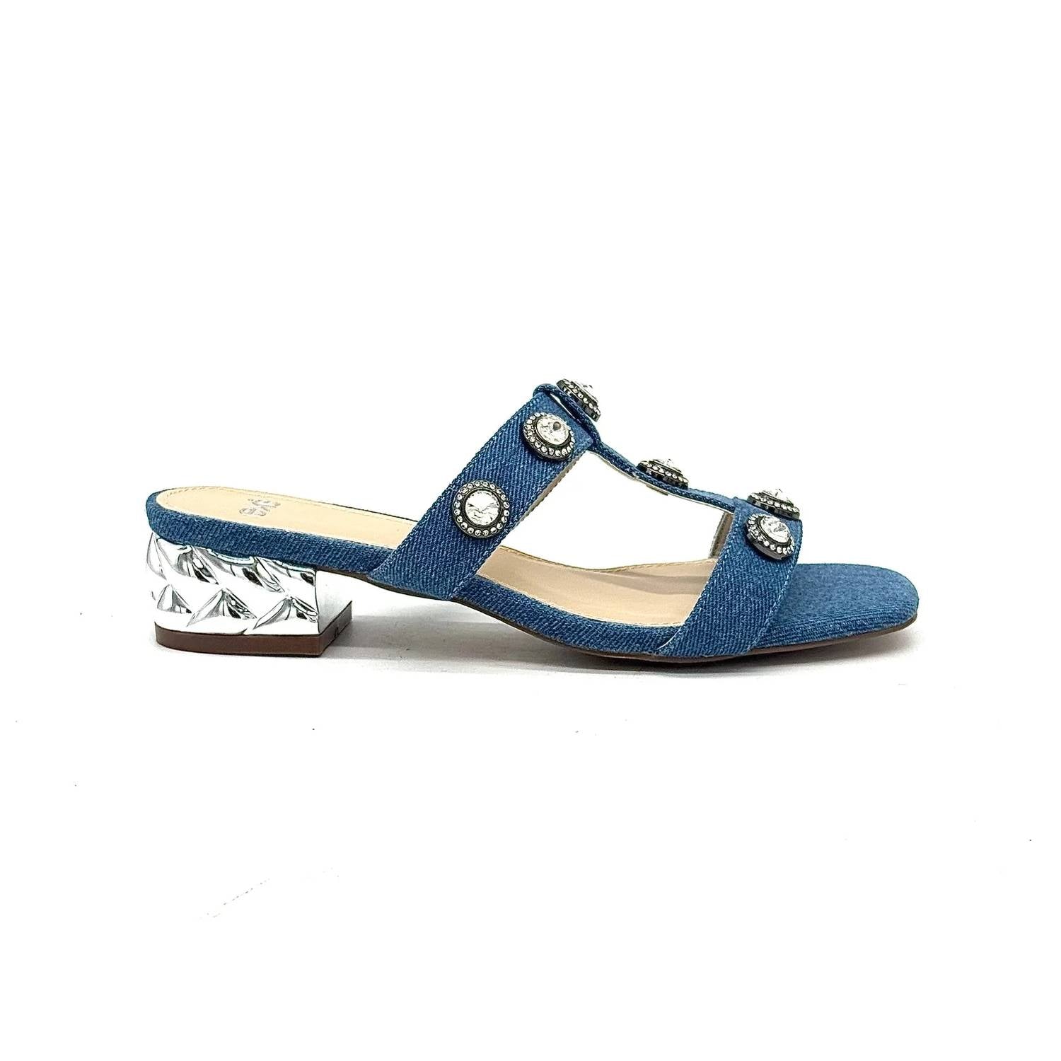 Exe - Women's Slide Sandal Low Block Heel