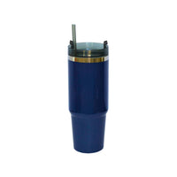 Creative Gifts International - Stainless Steel Tumbler with Straw