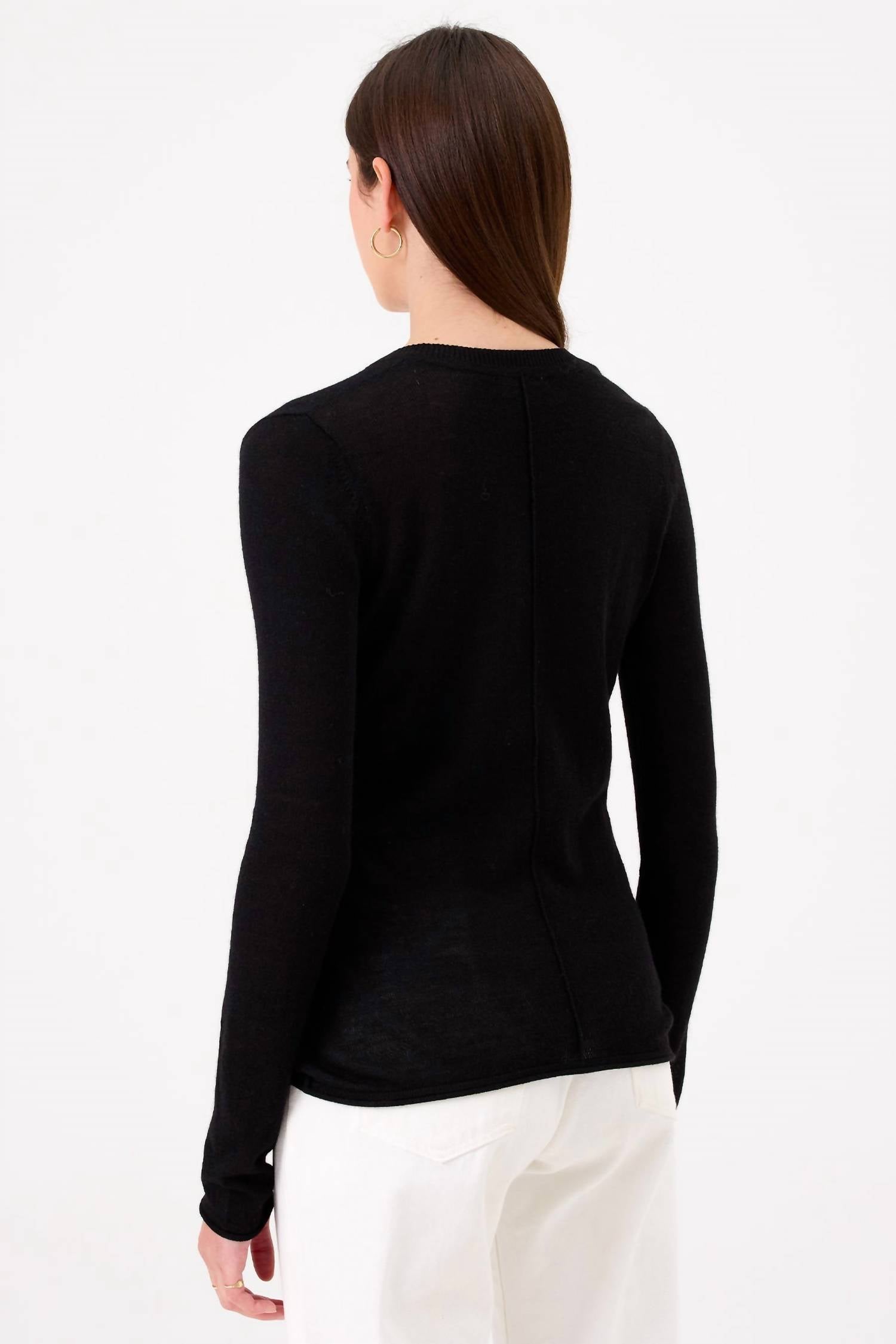 Goldie Lewinter Elise Sweater in black - women's sweater - alternate view