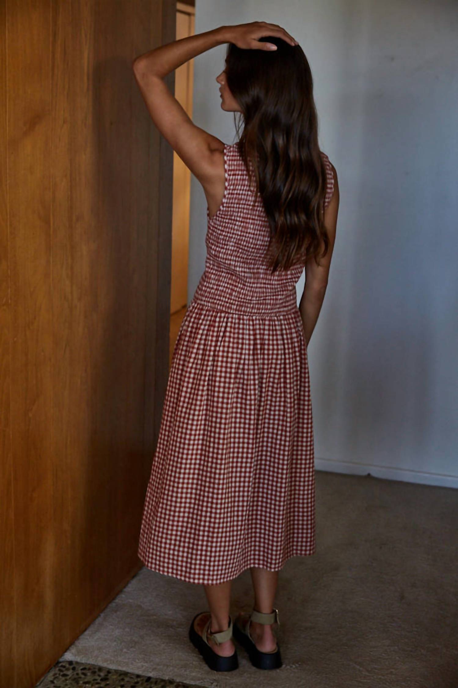 By Together - Sayler Smocked Midi Dress