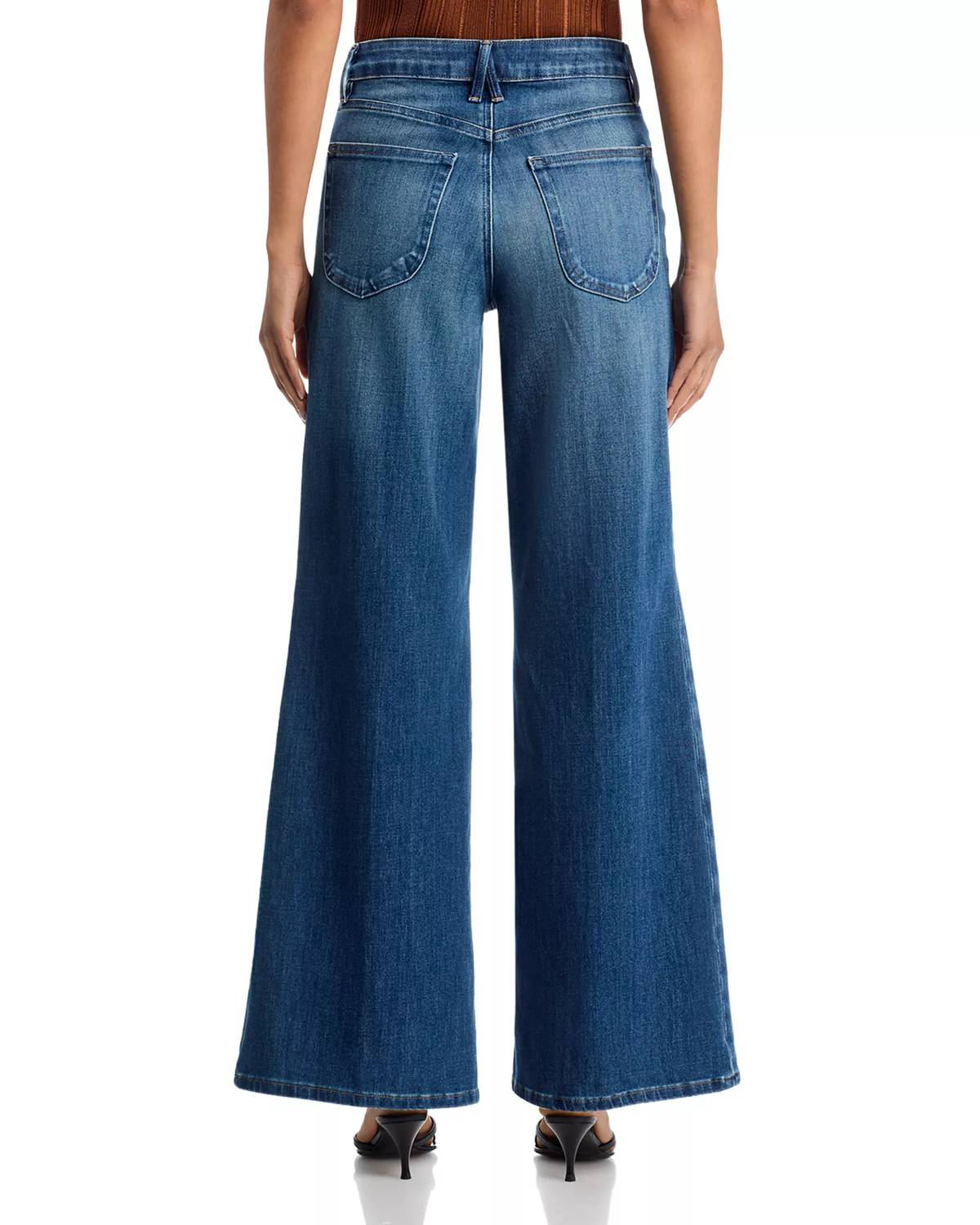 Good American - Soft tech good waist palazzo ankle Jeans
