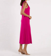 JUDE CONNALLY Darcy Ponte Midi Dress in deep berry - women's dress - alternate view