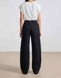 APIECE APART Meridian High Waisted Jean in luna wash - women's jeans - alternate view