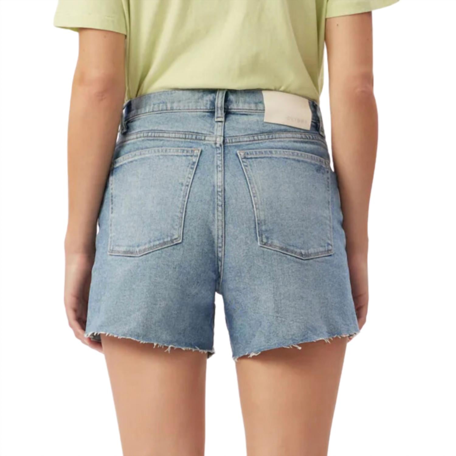 DL1961 - Women's Women's Zoie Short Relaxed Vintage Jean in droplet - women's shorts - detail view
