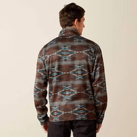 Ariat - Caldwell Logo 1/4 Zip Southwest Sweater