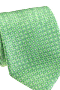 Pacific Silk - Satin Geometric Print Tie