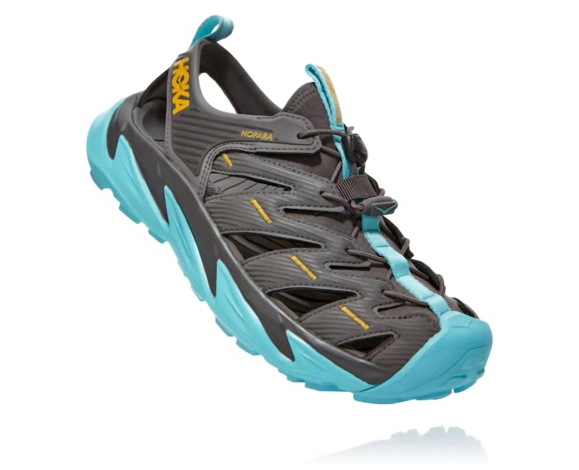 Hoka Women's Hopara Hiking Shoes in dark gull grey antigua sand - women's shoe