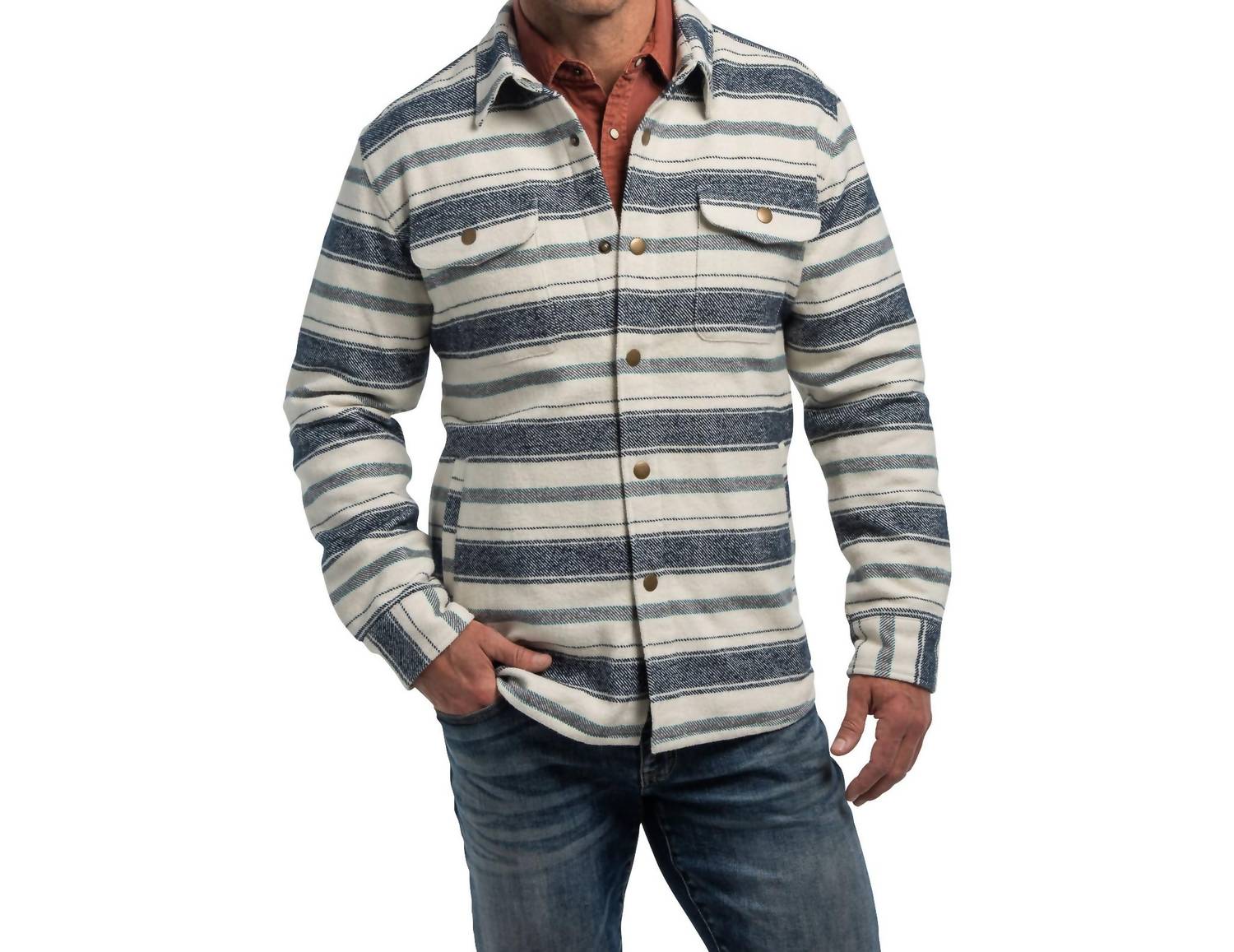 Madison Creek Outfitters Laramie Shirt Jacket in snow - men's jacket