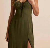 Lulus - Marveled Beauty Sleeveless Tie Front Maxi Dress