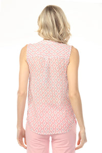 Charlie B - Printed Gauze Sleeveless Shirt