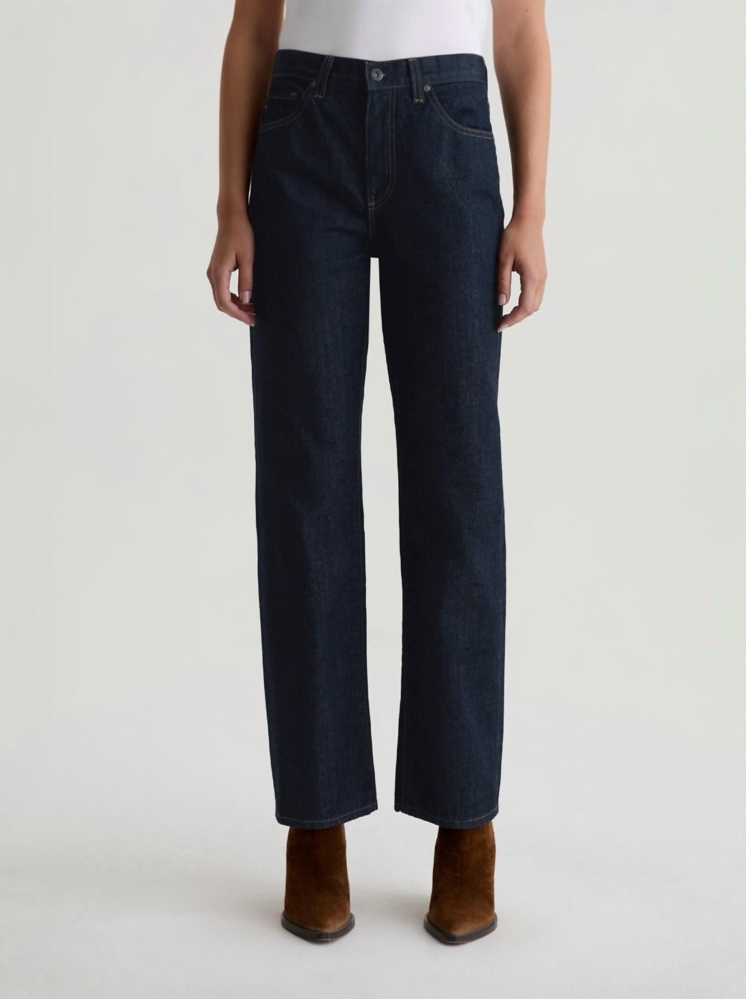 AG Jeans Brinley Straight Leg Jeans in moonrise - women's jeans