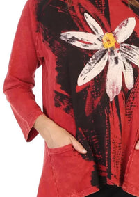 Jess & Jane - Linda Mineral Washed Patch Pocket Top