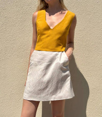 Rose Velvet - Zhenya Linen Skirt